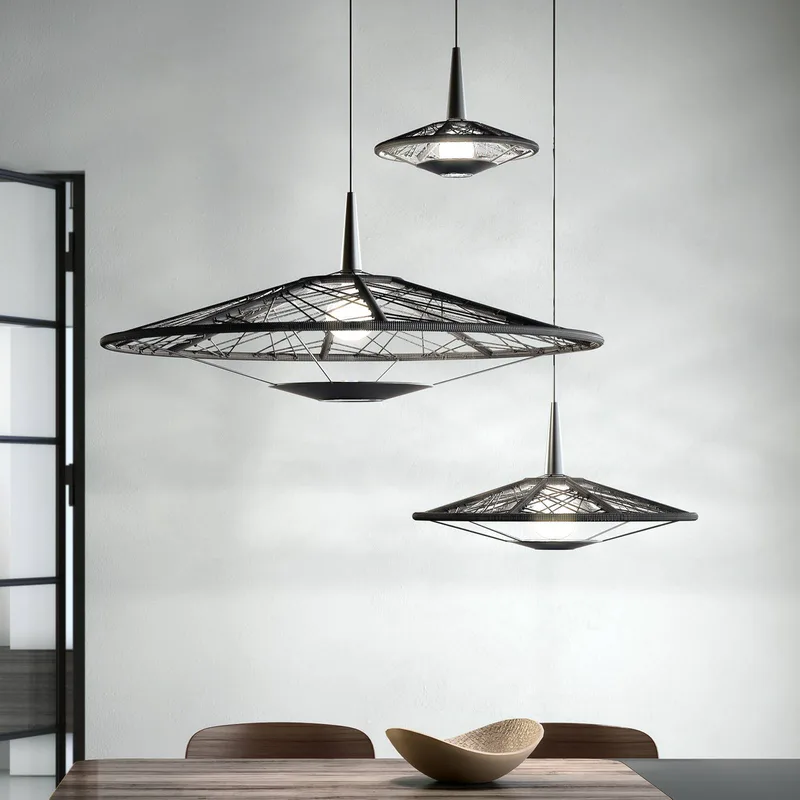 Carpa M hanglamp, Ø 60 cm från Forestier i Svart – produktbild