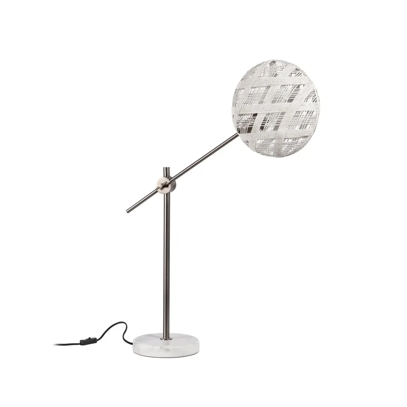 Chanpen M tafellamp, ijzer/wit, H 80 cm de Forestier – photo du produit