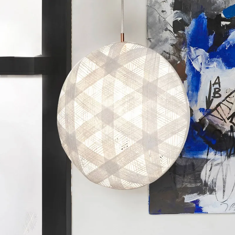Chanpen M zeshoekige hanglamp van Forestier in Wit – productfoto