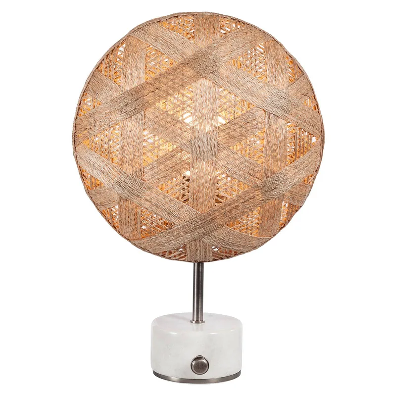 Chanpen S Hexagonal tafel zilver/naturel van Forestier in Naturel, Zilver – productfoto