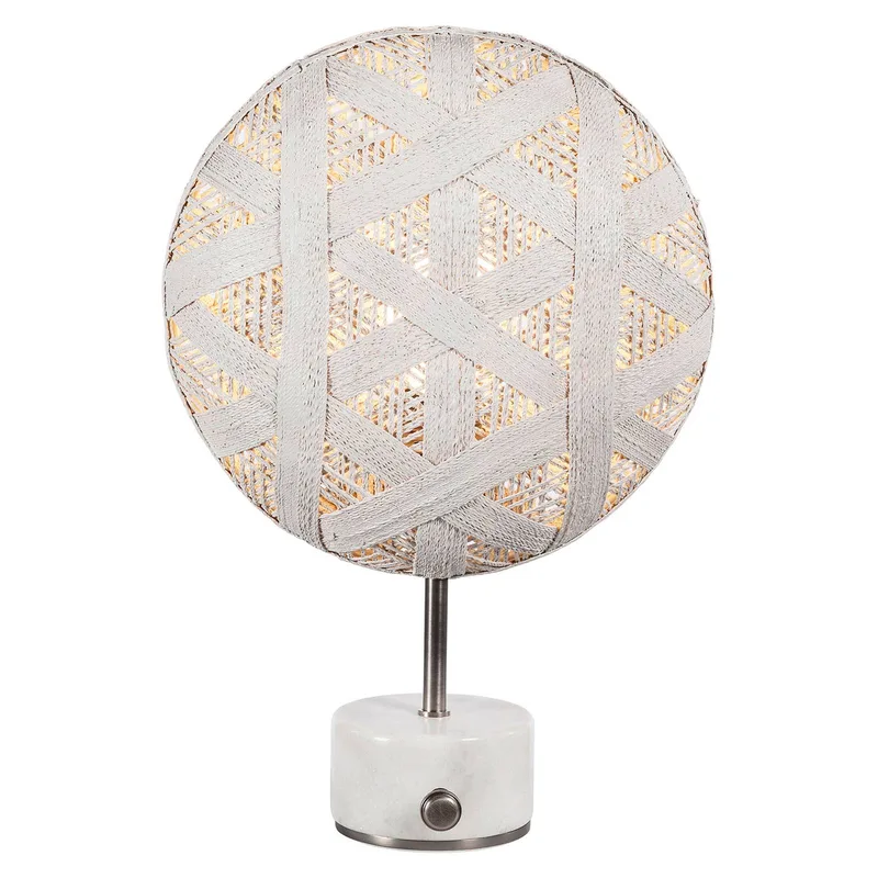 Chanpen S Hexagonal tafel zilver/wit by Forestier in White, Silver – product photo