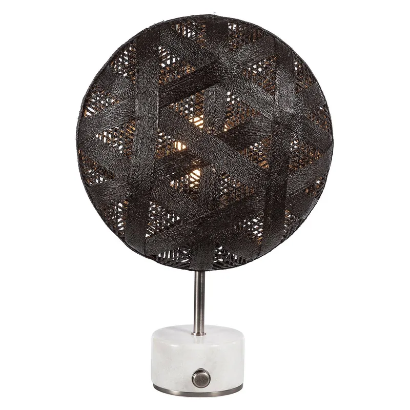 Chanpen S Hexagonal tafel zilver/zwart by Forestier in Black, Silver – product photo