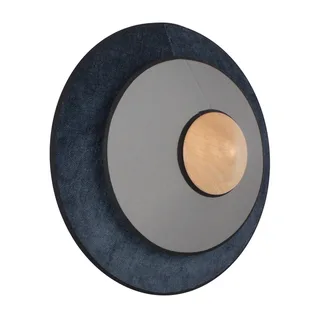 Cymbal S LED wandlamp, middernacht van Forestier in Donkerblauw, Wit, Hout licht – productfoto 1 van 2