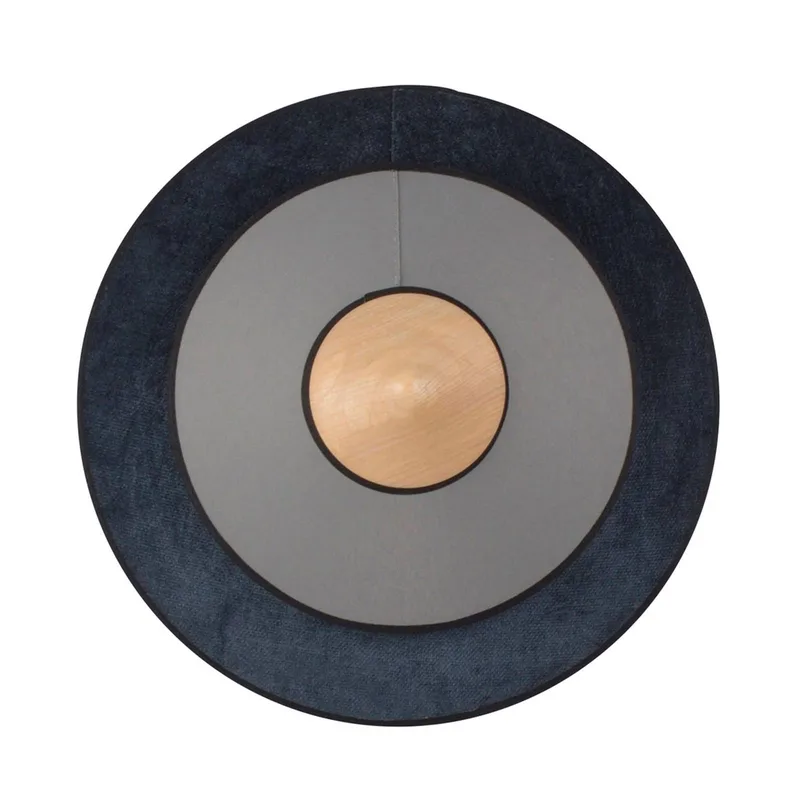 Cymbal S LED wandlamp, middernacht van Forestier in Donkerblauw, Wit, Hout licht – productfoto 2 van 2