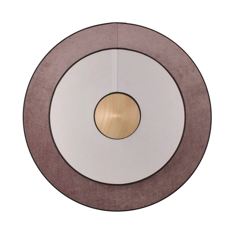 Cymbal S LED wandlamp, poederroze by Forestier in Pink, White, Hout licht – product photo 2 of 2