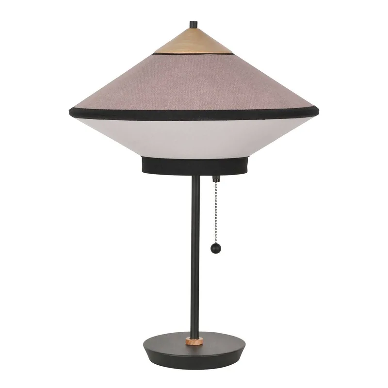 Cymbal S bordslampa, puderrosa från Forestier i Rosa, Vit, Svart – produktbild