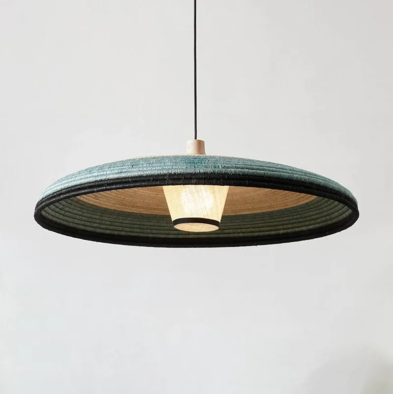 Grass hanglamp L, blauw by Forestier in Blue, Beige – product photo