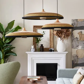 Grass hanglamp M, groen van Forestier in Groen, Bruin, Beige – productfoto 1 van 4