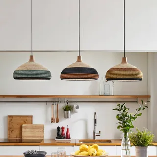 Grass hanglamp S, blauw by Forestier in Blue, Beige – product photo 5 of 5