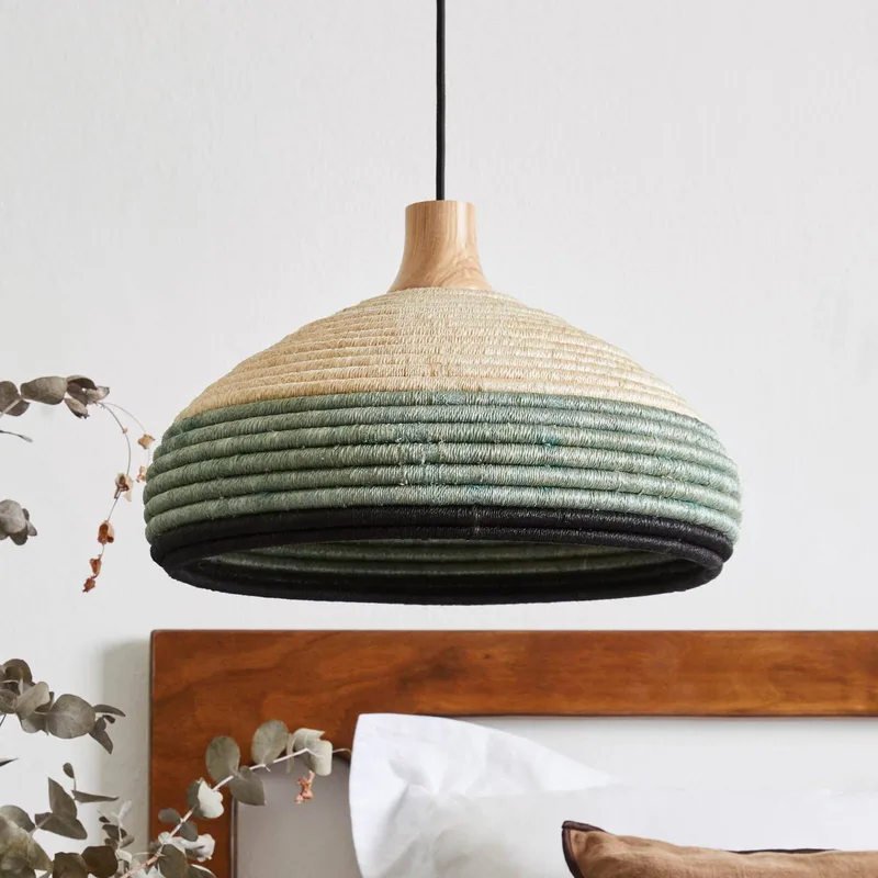 Grass hanglamp S, blauw by Forestier in Blue, Beige – product photo 2 of 5