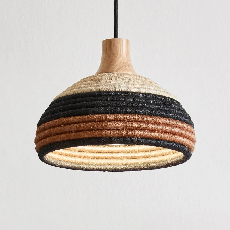 Grass-hængelampe XS, brun fra Forestier i Brun, Sort, Beige – produktbillede