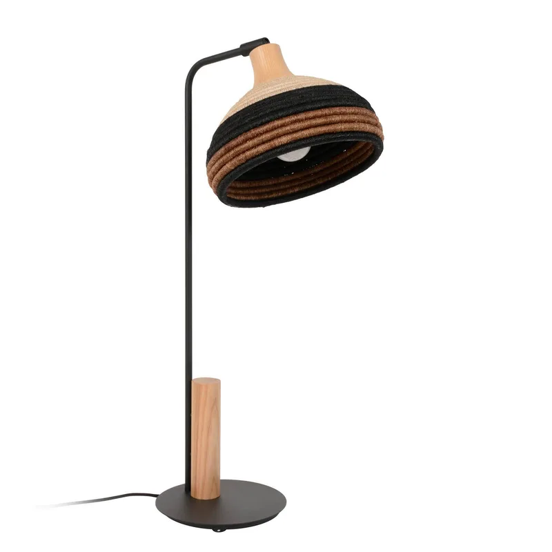 Grass tafellamp, bruin de Forestier en Marron, Beige, Hout licht – photo du produit 4 sur 5