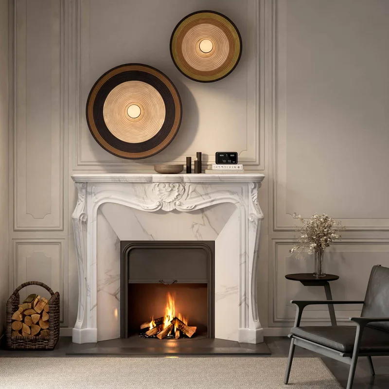 Grass XL wandlamp, bruin van Forestier in Bruin, Beige – productfoto