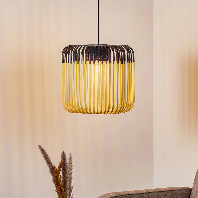 hanglamp Bamboo M, Ø 45 cm by Forestier in Black – product photo