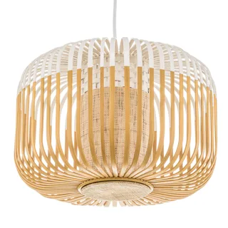 hanglamp Bamboo S, Ø 35 cm van Forestier in Wit – productfoto 4 van 5