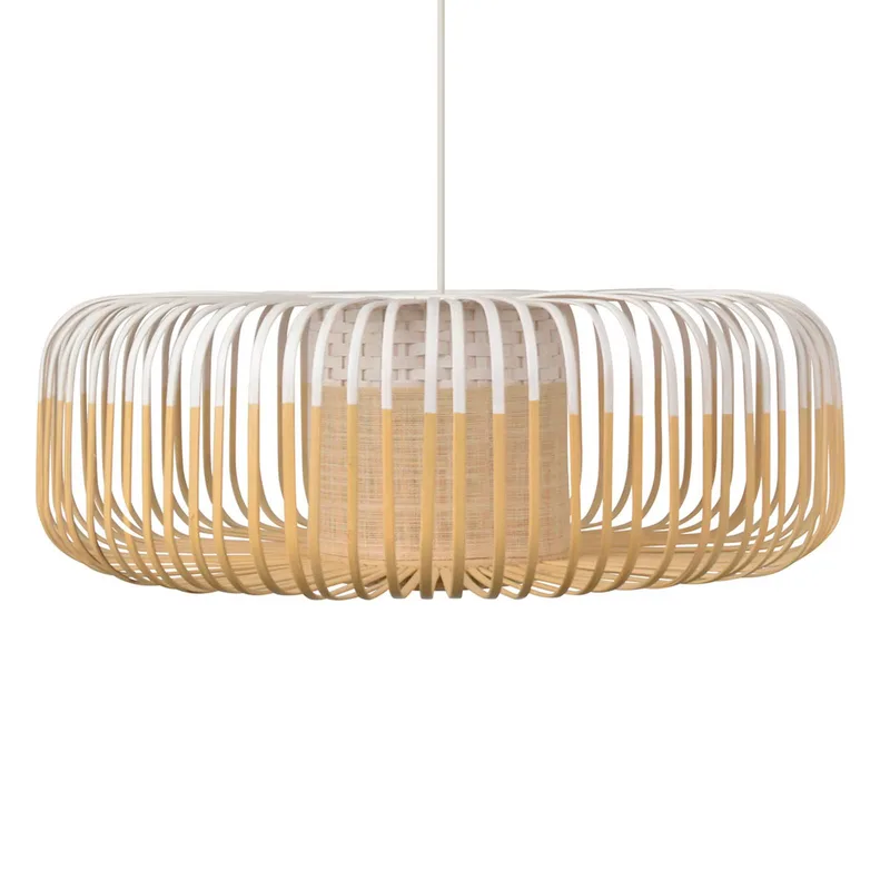 hanglamp Bamboo XL, Ø 60 cm by Forestier in White – product photo