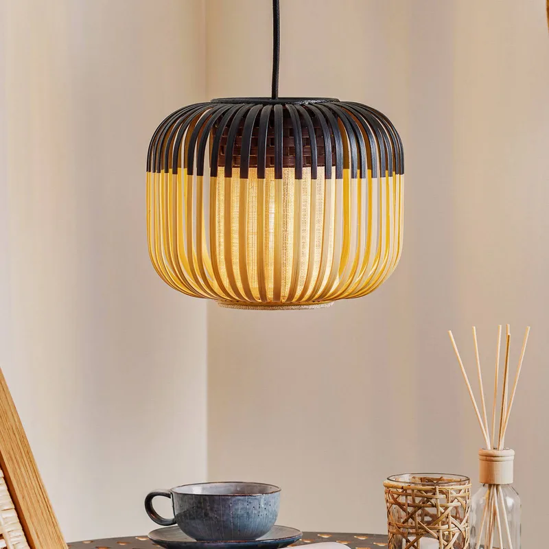 hanglamp Bamboo XS, Ø 27 cm van Forestier in Zwart – productfoto