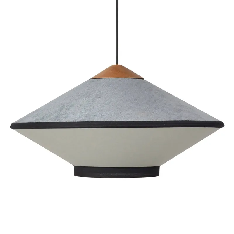 hanglamp Cymbal S, Atlantisch blauw, Ø 50 cm, E27 by Forestier in Atlantischblauw – product photo