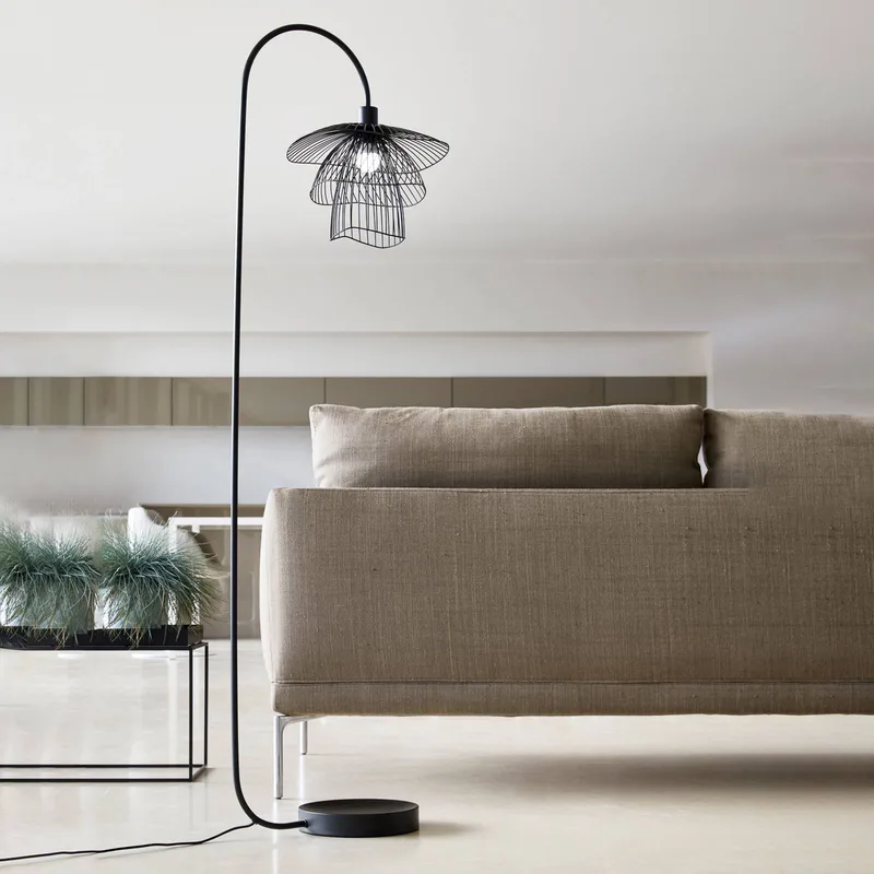 Papillon XS vloerlamp by Forestier in Black – product photo