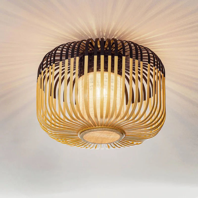 plafondlamp Bamboo Light S, Ø 35 cm by Forestier in Black – product photo