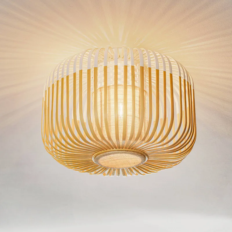 plafondlamp Bamboo S, Ø 35 cm van Forestier in Wit – productfoto