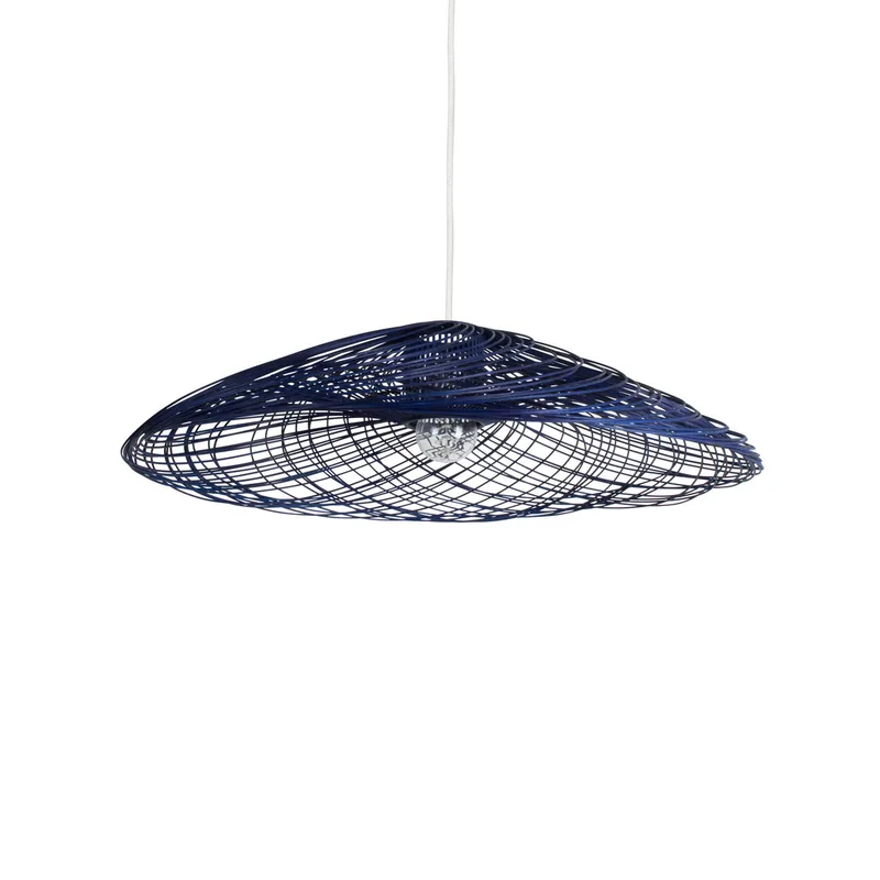 Satelise M hanglamp, blauw, Ø 65 cm van Forestier – productfoto