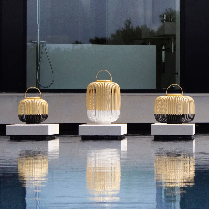 Take A Way M sfeerlamp, IP20, wit de Forestier en Blanc, Licht hout – photo du produit