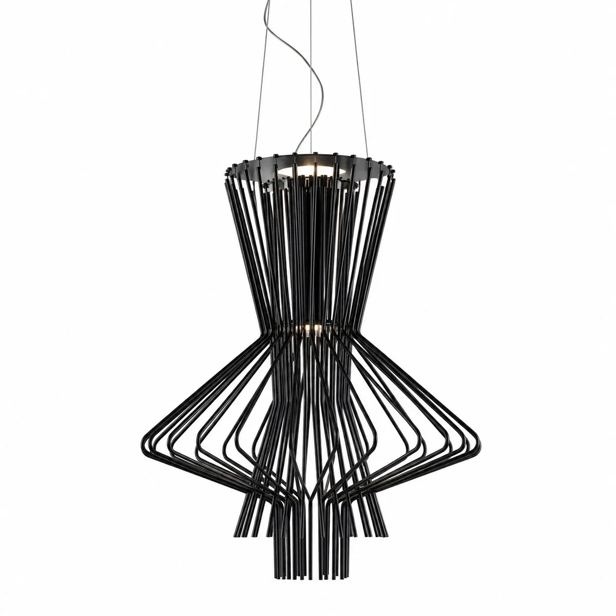 Allegretto Ritmico Zwart hanglamp by Foscarini – product photo