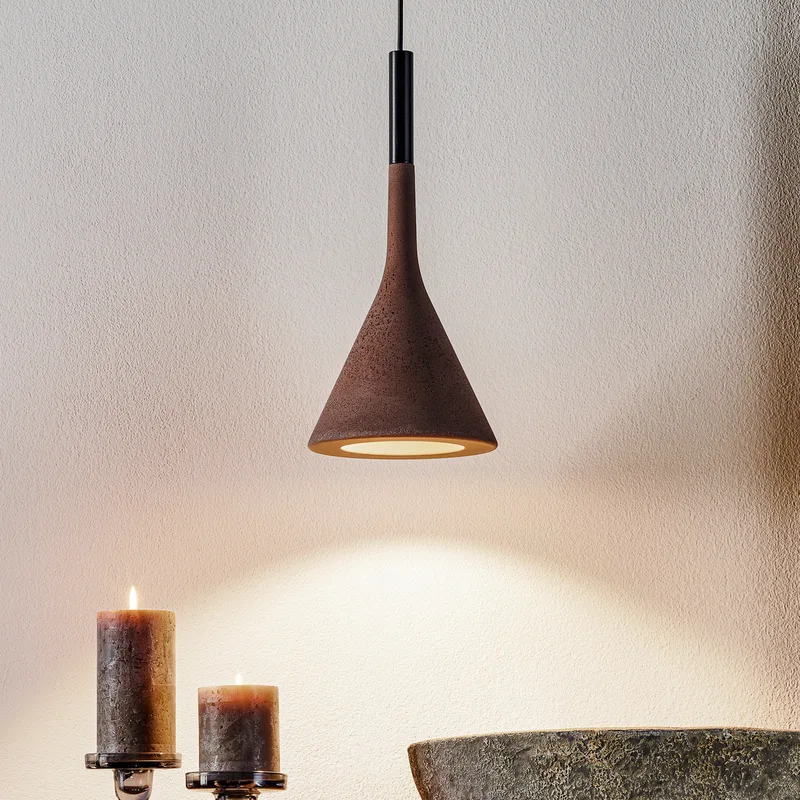 Aplomb Hanglamp GU10 Brown - Foscarini - Keuken - Designer - Beton - 1 lamp by Foscarini – product photo