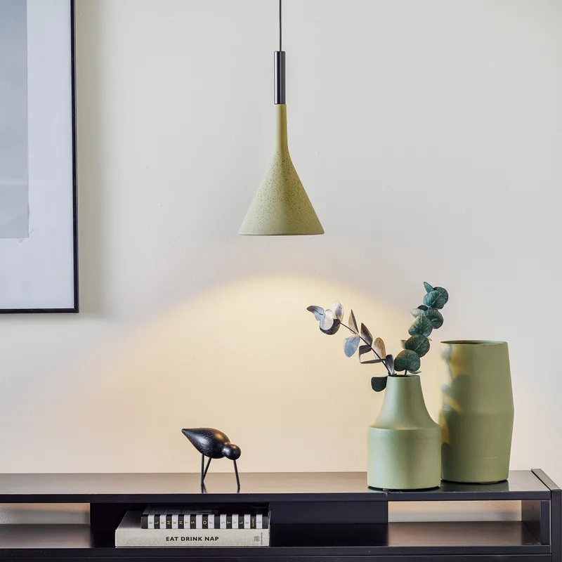 Aplomb Hanglamp GU10 Green - Foscarini - Keuken - Designer - Beton - 1 lamp by Foscarini – product photo