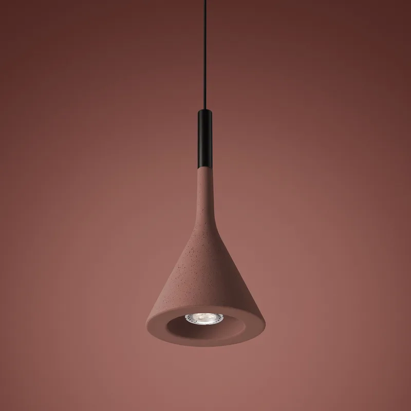 Aplomb Hanglamp GU10 Red - Foscarini - Keuken - Designer - Beton - 1 lamp by Foscarini – product photo