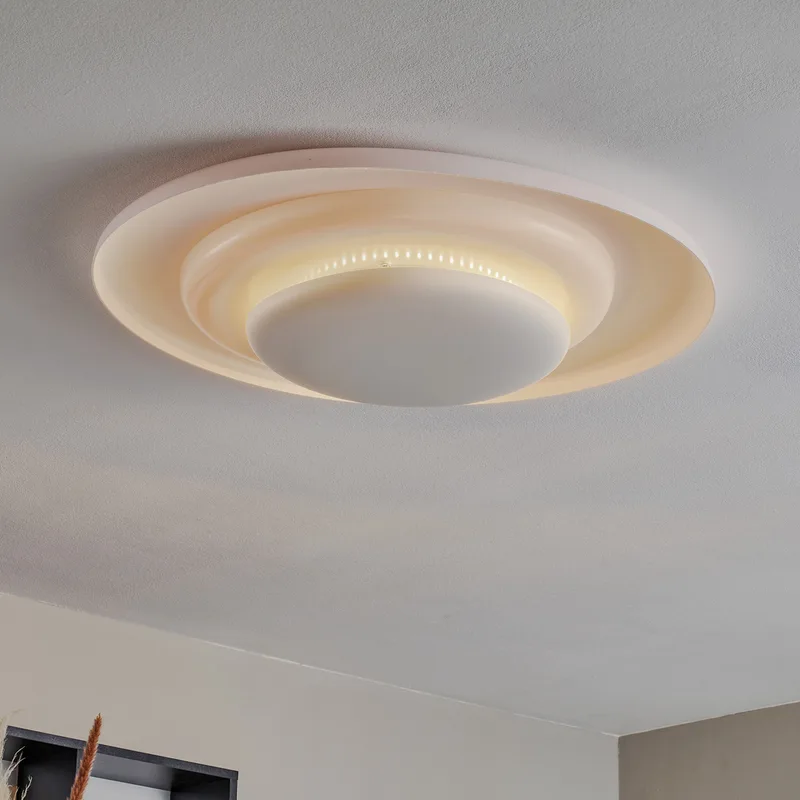 Bahia LED plafondlamp dimbaar, 76 cm - Foscarini - Woonkamer - Designer - Kunststof - Rond by Foscarini – product photo