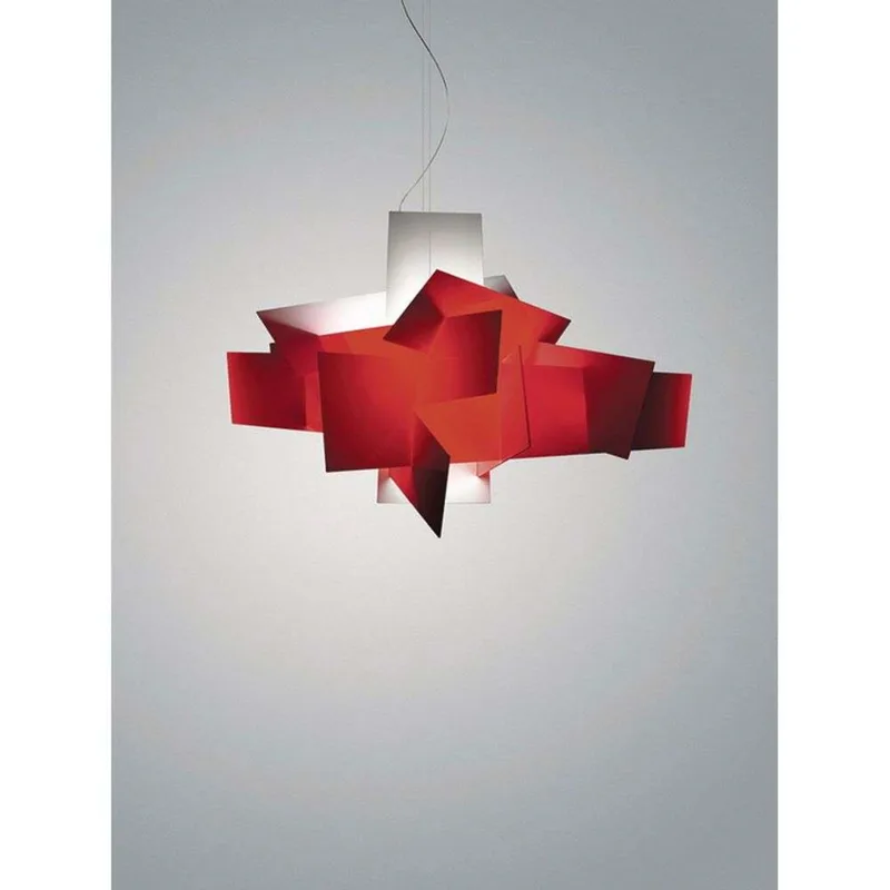 Big Bang LED Large Hanglamp Dimbaar Rood - Foscarini - Kunststof van Foscarini – productfoto