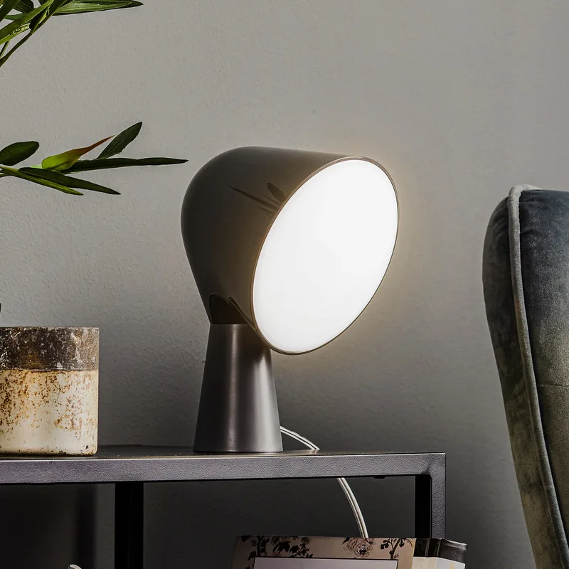 Binic tafellamp antraciet - Foscarini - Woonkamer - Designer - Kunststof by Foscarini – product photo