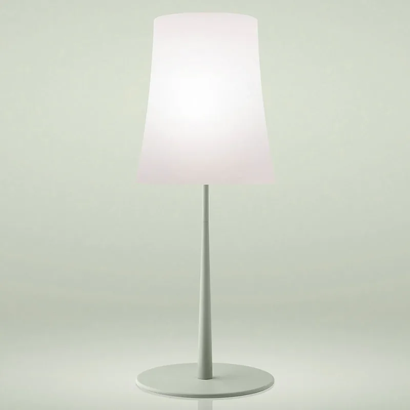 Birdie Easy Grande tafellamp Green - Foscarini - Woonkamer - Designer - Metaal - Met lampenkap van Foscarini – productfoto