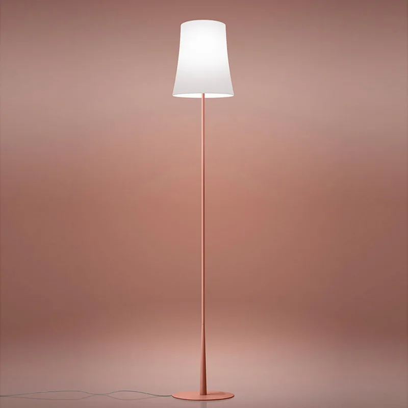 Birdie Easy Reading Vloerlamp Red - Foscarini - Woonkamer - Designer - Metaal - Met lampenkap by Foscarini – product photo