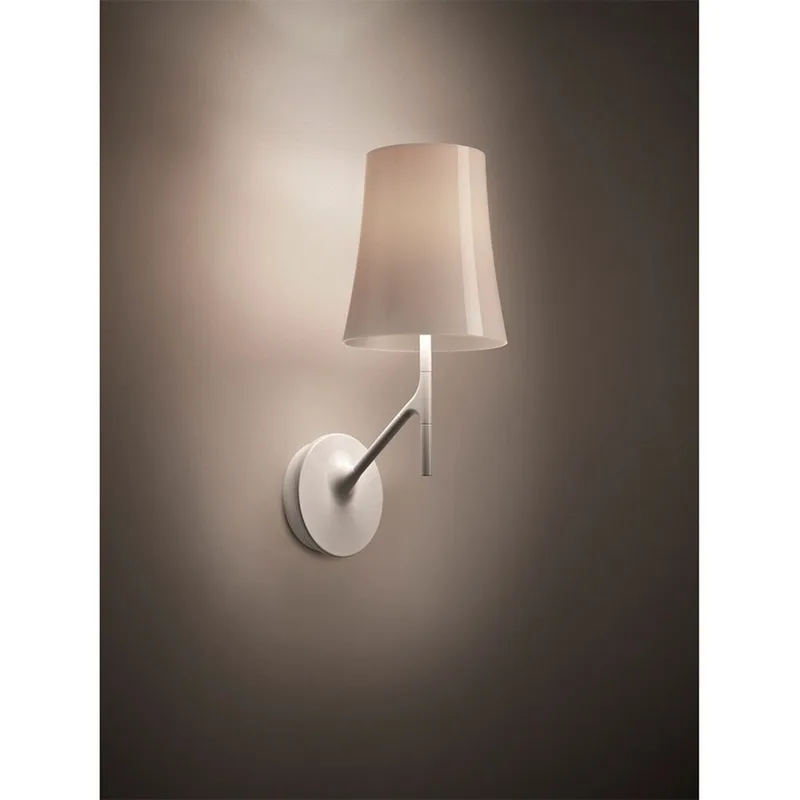 Birdie Wandlamp White - Foscarini - Woonkamer - Metaal von Foscarini – Produktfoto