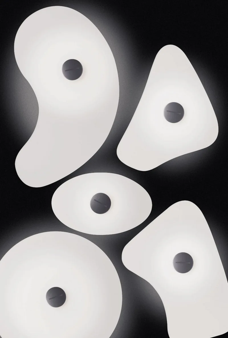 Bit 3 Wandlamp Wit - Foscarini - Woonkamer - Glas von Foscarini – Produktfoto