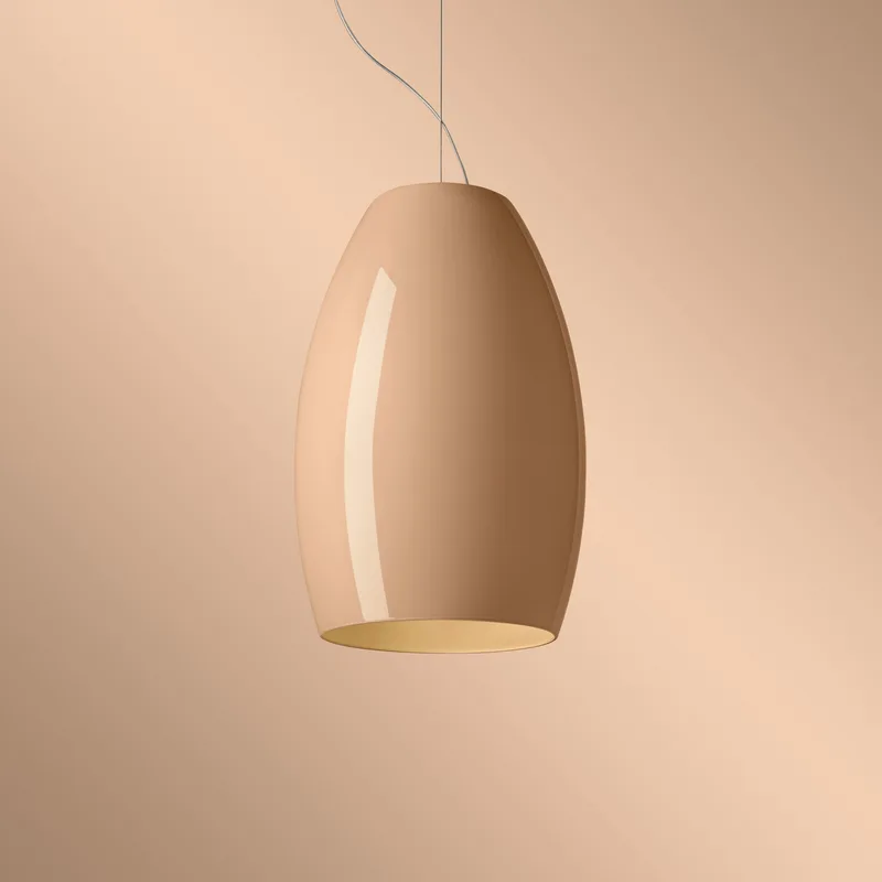 Buds 1 Hanglamp 3,4m Pale Roos - Foscarini - Woonkamer - Designer - Glas - 1 lamp by Foscarini – product photo