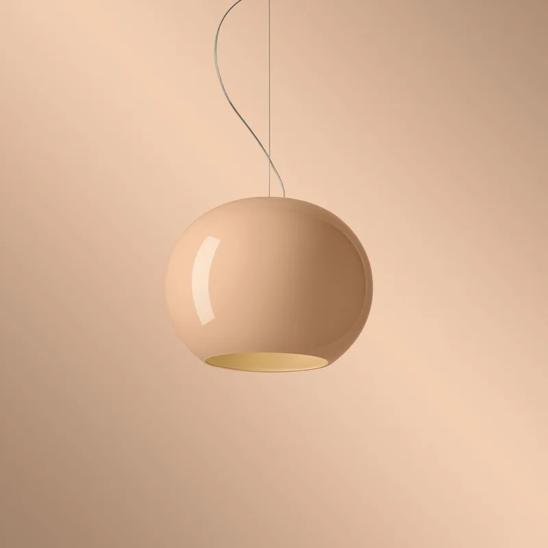 Buds 3 LED Hanglamp 3,4m Pale Roos - Foscarini - Woonkamer - Designer - Glas - 1 lamp von Foscarini – Produktfoto