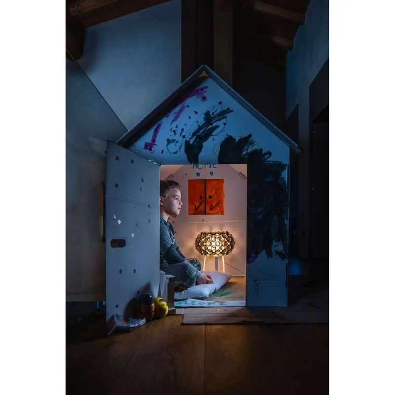 Caboche Plus LED Taffellamp Grey - Foscarini - Woonkamer - Metaal von Foscarini – Produktfoto