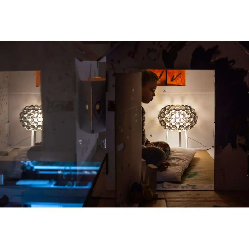 Caboche Plus LED Taffellamp Transparent - Foscarini - Woonkamer - Metaal von Foscarini – Produktfoto