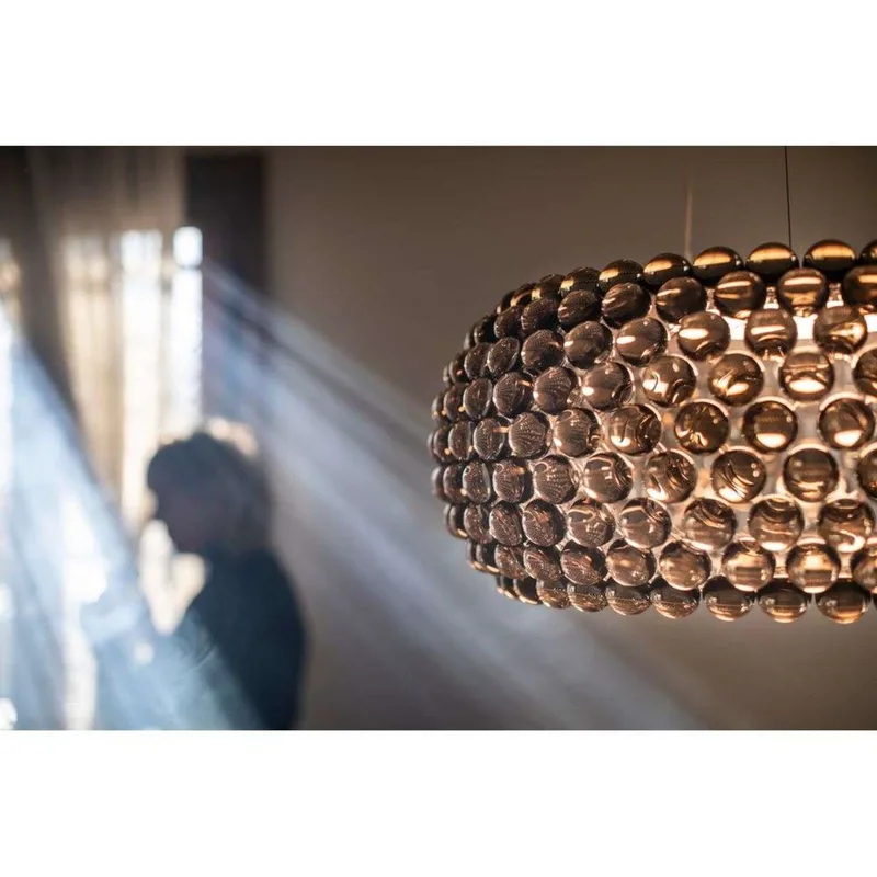 Caboche Plus Media LED Hanglamp Dim. Grey - Foscarini - Eetkamer - Glas von Foscarini – Produktfoto