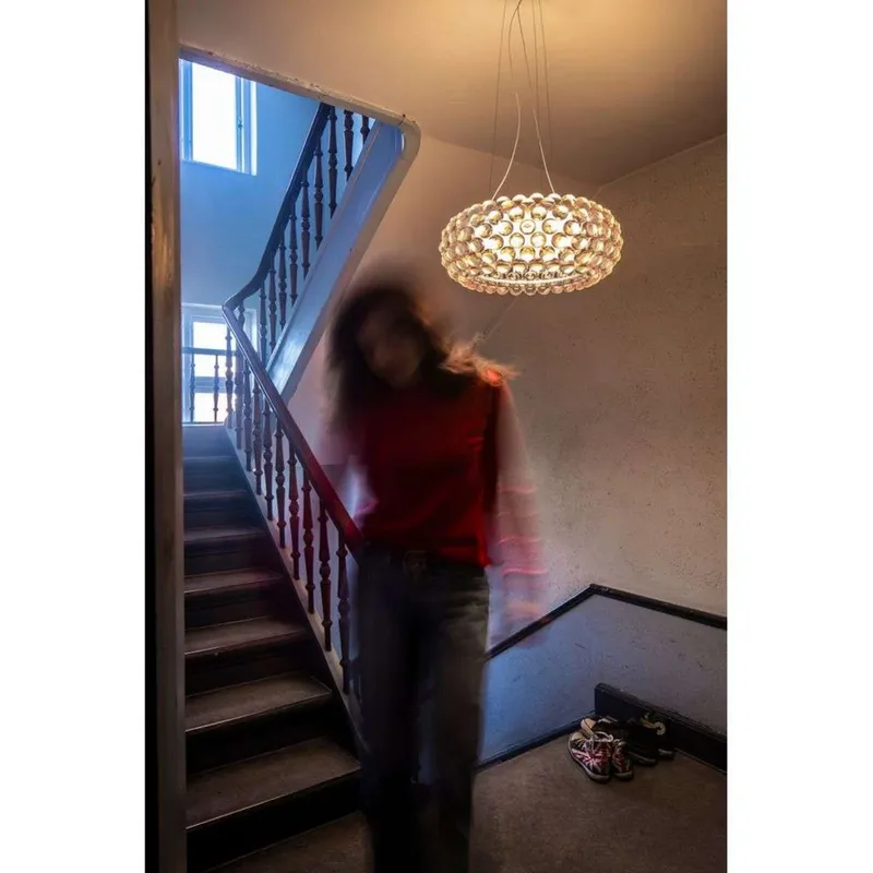 Caboche Plus Media LED hanglamp, helder, dimbaar - Foscarini - Eetkamer - Glas von Foscarini – Produktfoto