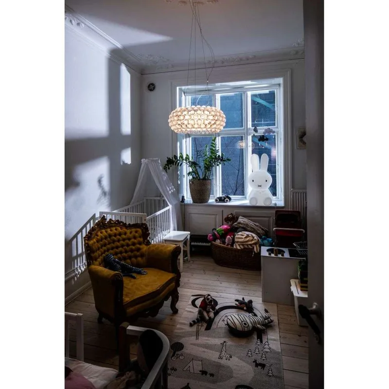 Caboche Plus Media LED Hanglamp Transparent - Foscarini - Eetkamer - Glas de Foscarini – photo du produit