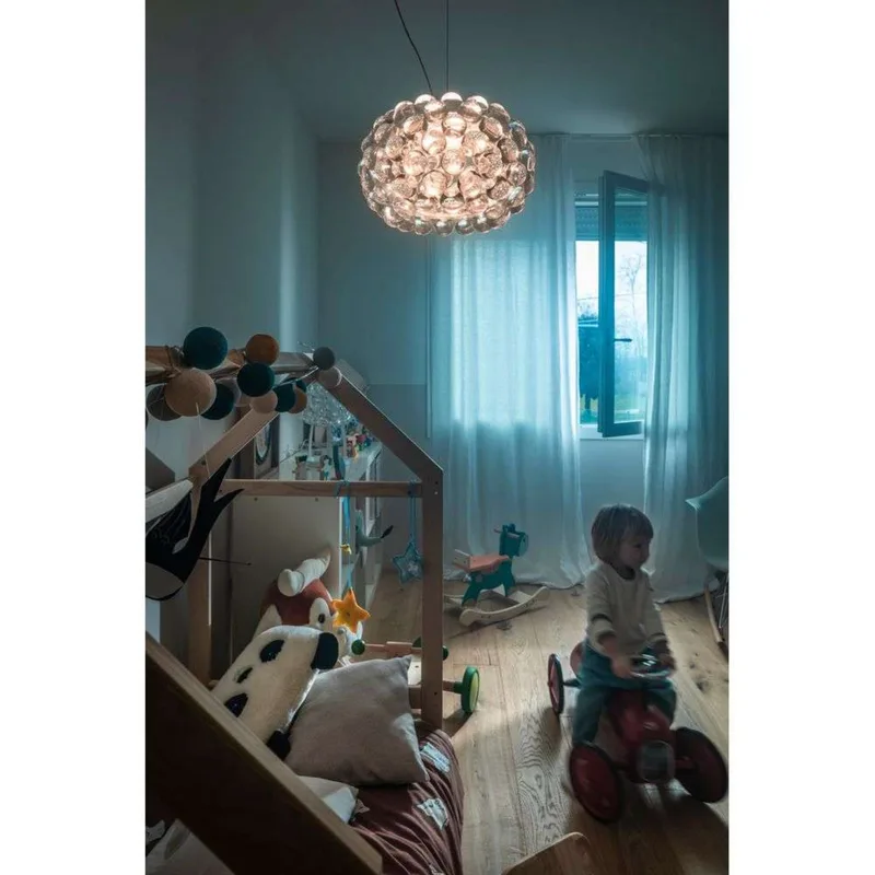Caboche Plus Piccola LED hanglamp, helder - Foscarini - Eetkamer - Glas von Foscarini – Produktfoto