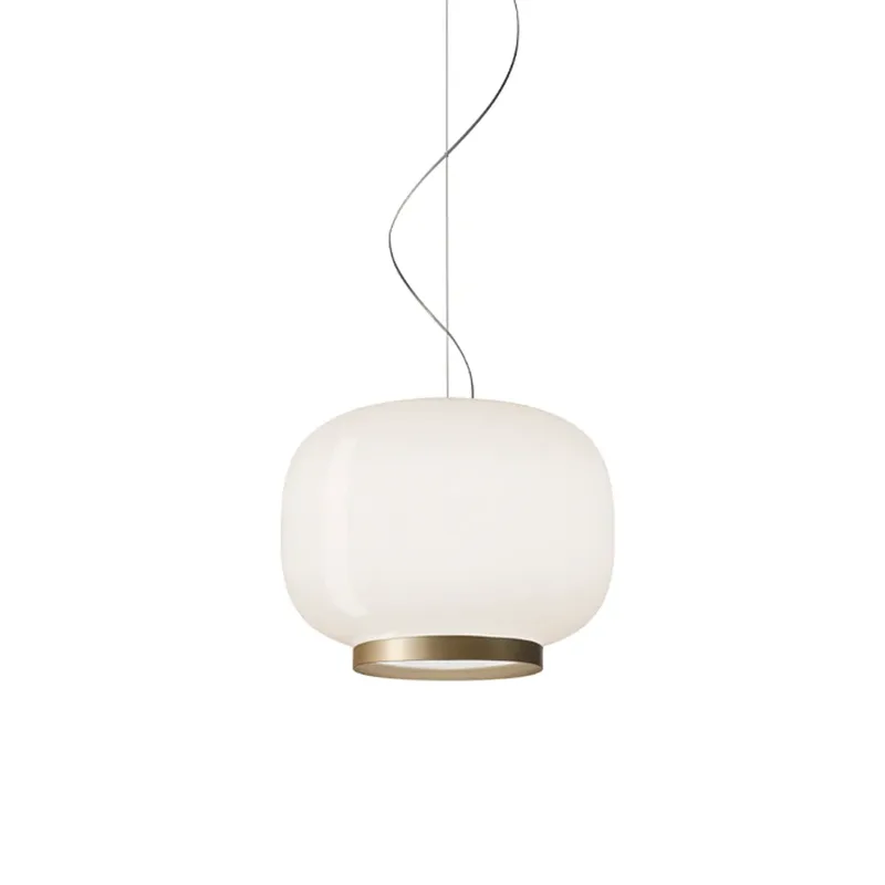 Chouchin 1 Reverse Pendelleuchte weiß/gold de Foscarini – photo du produit