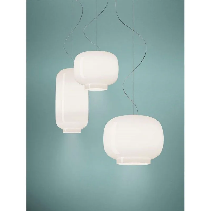 Chouchin 2 LED Hanglamp White - Foscarini - Eetkamer - Glas von Foscarini – Produktfoto