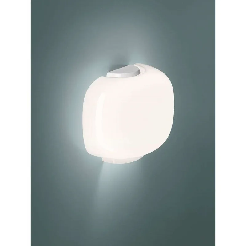 Chouchin 3 Wandlamp White/White - Foscarini - Woonkamer - Glas von Foscarini – Produktfoto