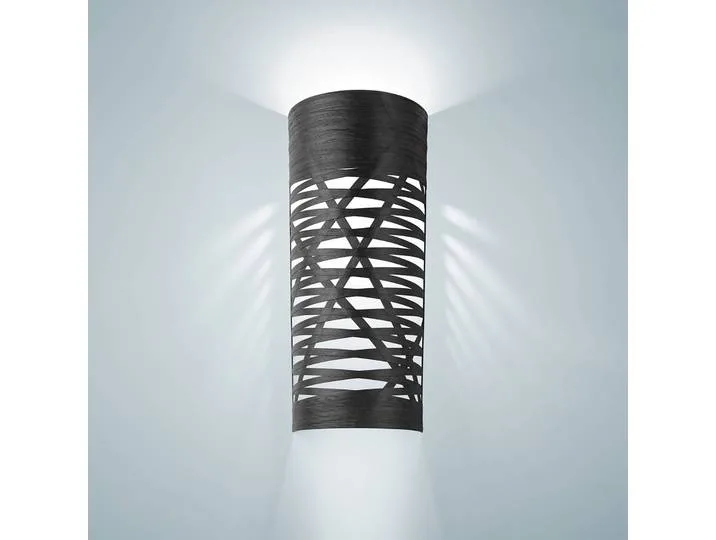 Design wandlamp Tress grande, dimbaar, zwart, Woon-/ Eetkamer, Glas, Design, Wandlamp design by Foscarini – product photo